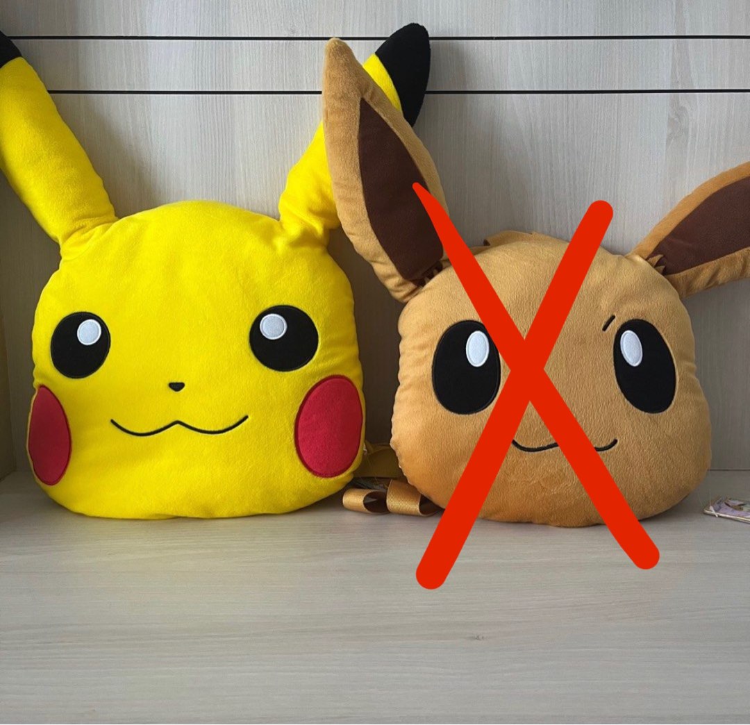 Banpresto Pokemon Plush BackPack, Furniture & Home Living, Home Decor, Cushions & Throws on 