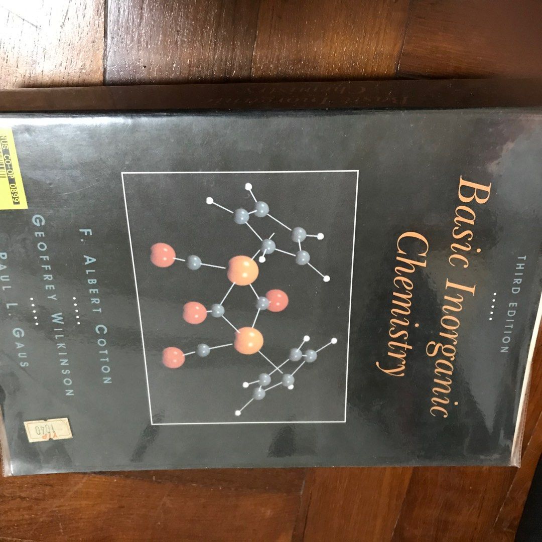 Basic Inorganic Chemistry, Cotton, Hobbies & Toys, Books & Magazines ...