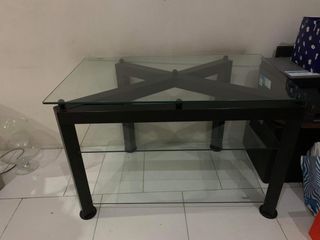 Bell’O Italy 3-Shelf Tempered Glass and Black Chrome Metal TV Stand and Entertainment Unit Racks