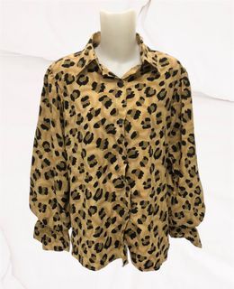 Blouse Atasan Leopard Preloved