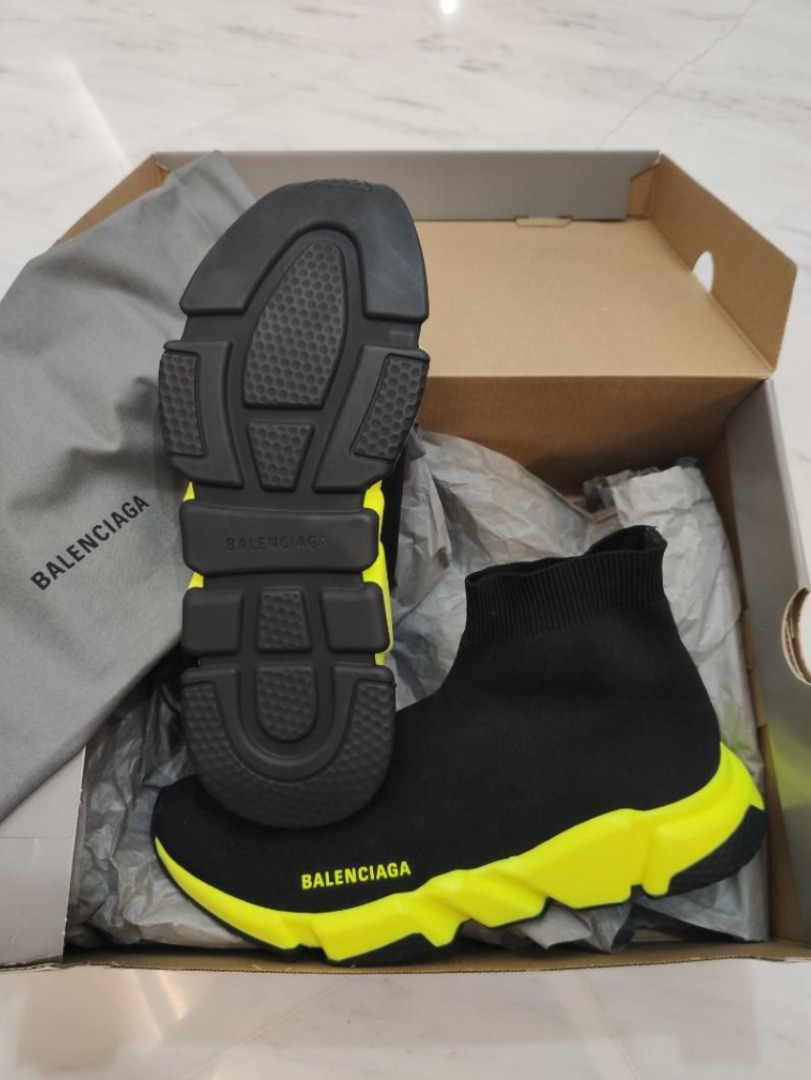 balenciaga speed trainer low mens gold