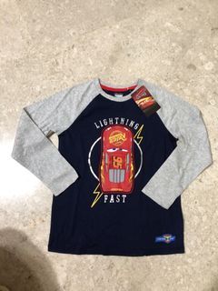 Brand new BN Disney Pixar mcqueen long sleeve top size 7