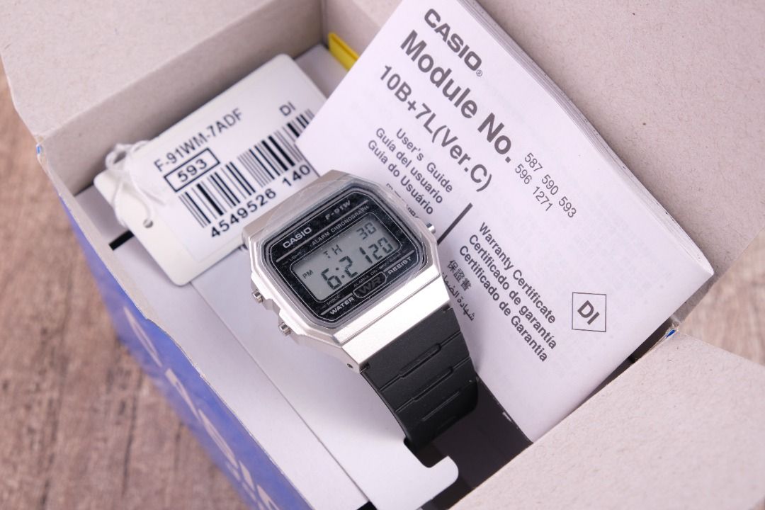 Brand New Casio F-91WM-7A, Women's Fashion, Watches & Accessories ...