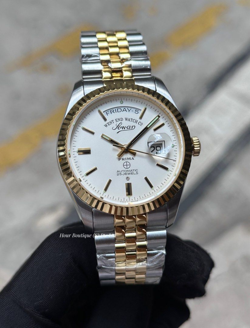 Brand New WESTEND Watch Company White Dial two Tone 41mm Swiss