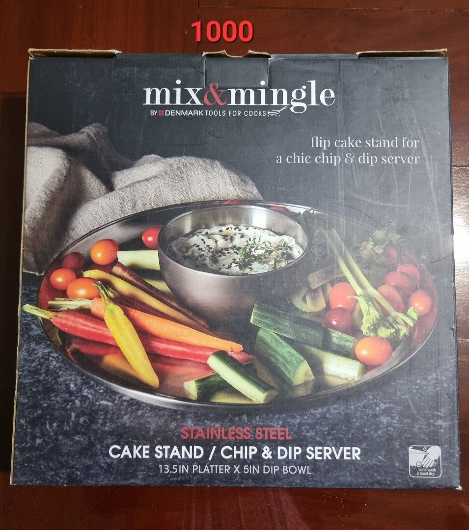 Cake Stand/ Chip Dip Server, Furniture & Home Living, Kitchenware