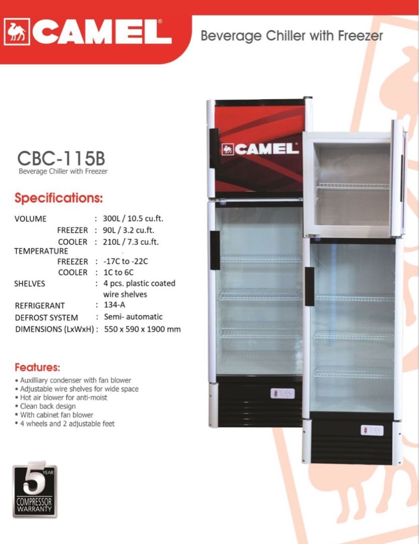 Camel Beverage Chiller and Freezer on Carousell