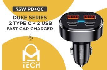 Car Charger Fast Charging 12V 65W 100W 45W 58.5W 18W PD + QC Mobile Phone  Adapter Battery Gadgets NT0821, Audio, Other Audio Equipment on Carousell