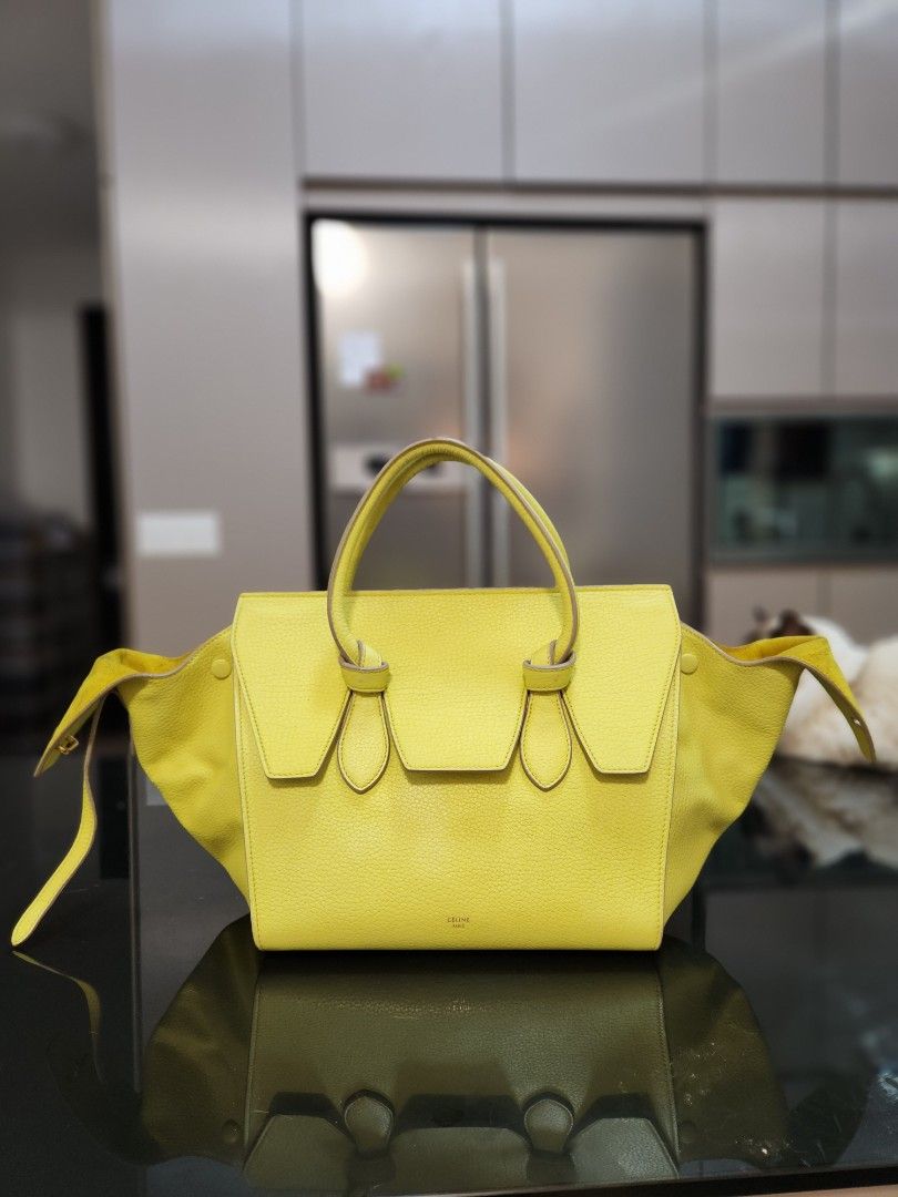 Celine Yellow Tie Tote Bag