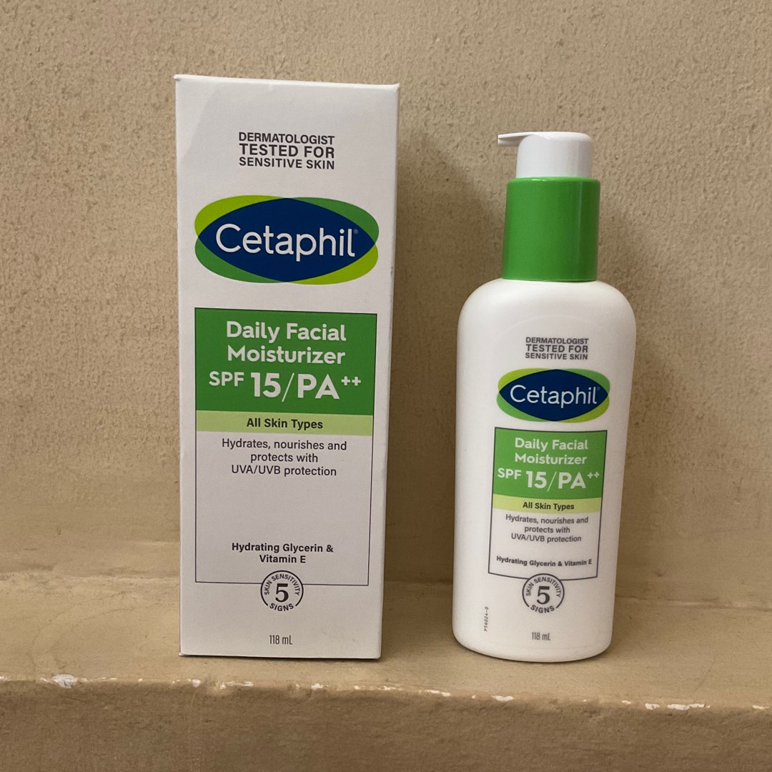 cetaphil daily facial moisturizer spf 15, Kesehatan & Kecantikan, Kulit, Sabun & Tubuh di Carousell