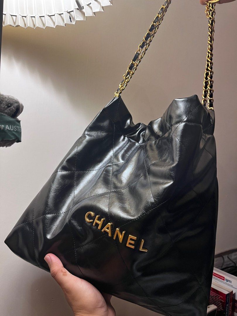 chanel trash bag