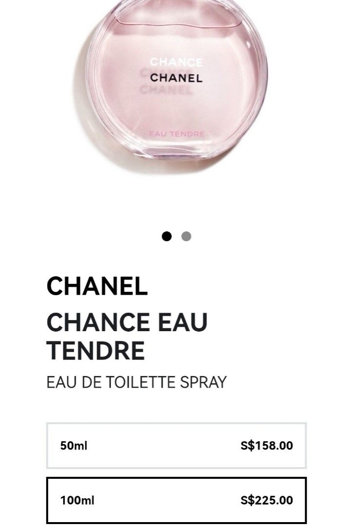 Chanel Chance Eau Tendre Eau De Toilette Spray 150ml/5oz