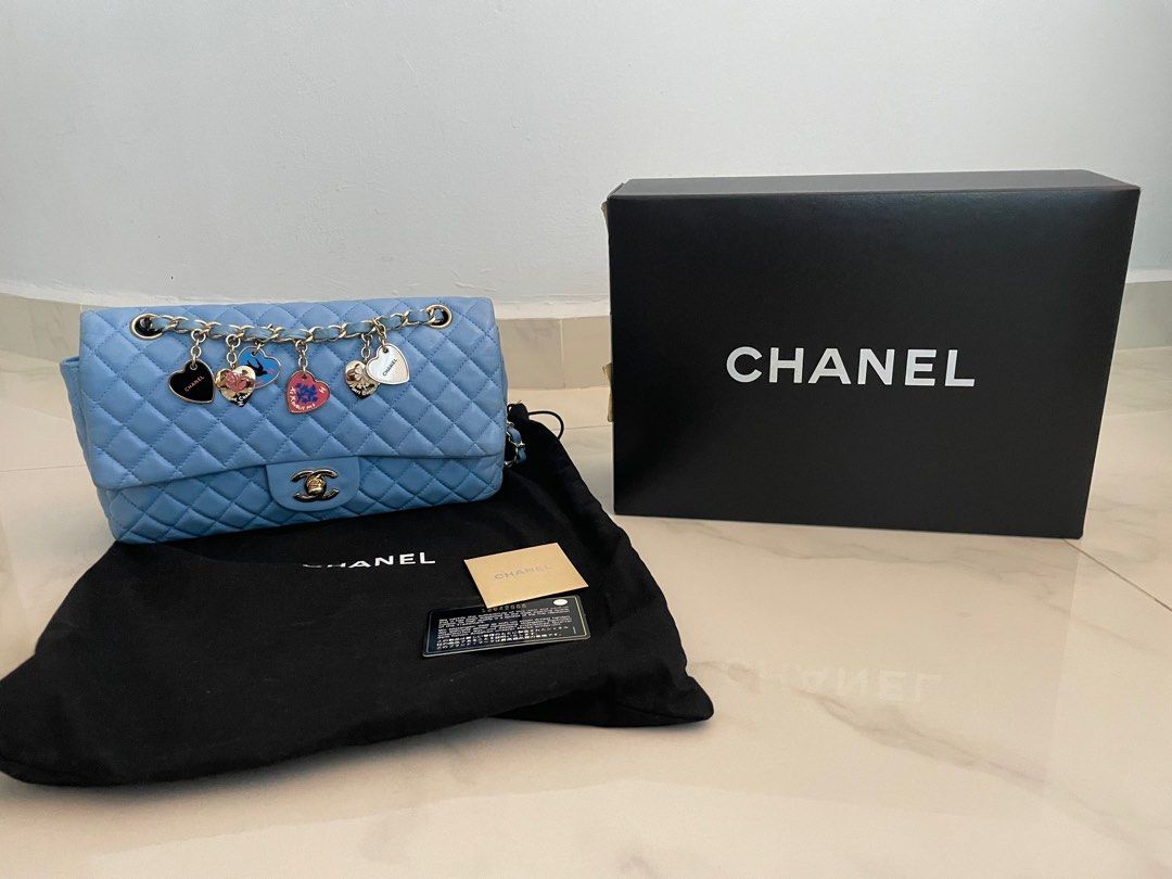 To clear: Chanel Classic Valentine Limited Edition Bag with Charms, Luxury,  Bags & Wallets on Carousell