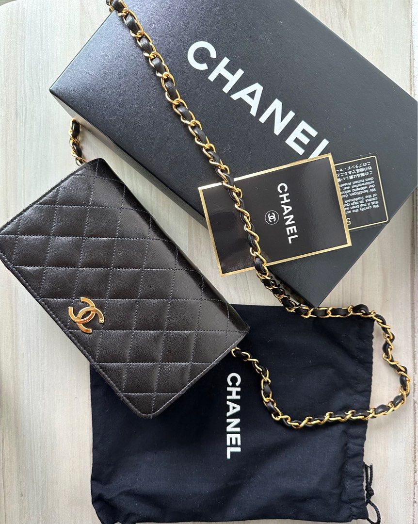 🌈 (RARE COLORS!) CHANEL VINTAGE COLLECTION FOR SALE, CLASSIC FLAP BAG  MEDIUM SMALL MINI LAMBSKIN JERSEY CF 24K GOLD HARDWARE GHW HOT PINK /  CHERRY RED