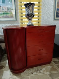 Chest of Drawers with Round Cabinet/Shelves
