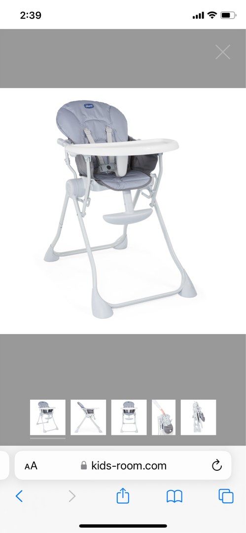 Chicco pocket meal highchair nature on sale