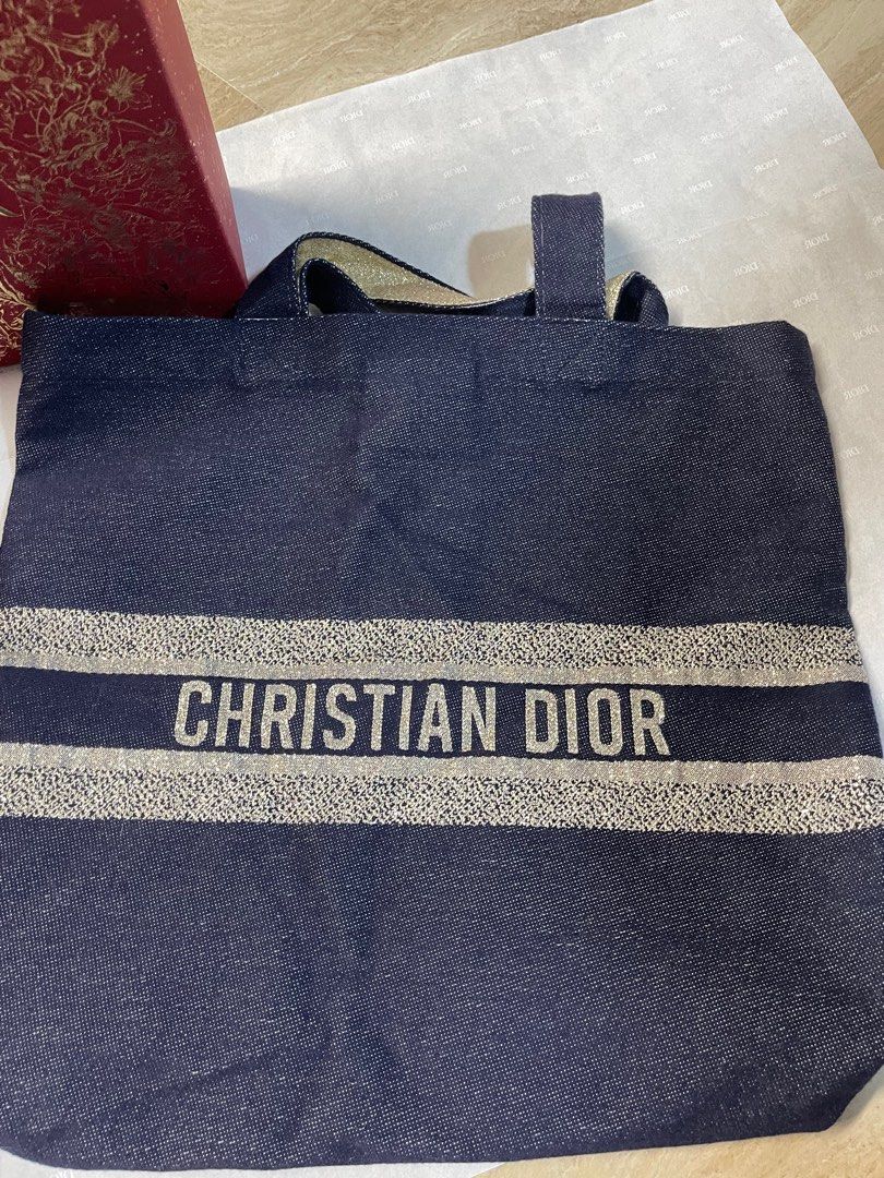 Christian Dior Christmas tote bag, Luxury, Bags & Wallets on Carousell