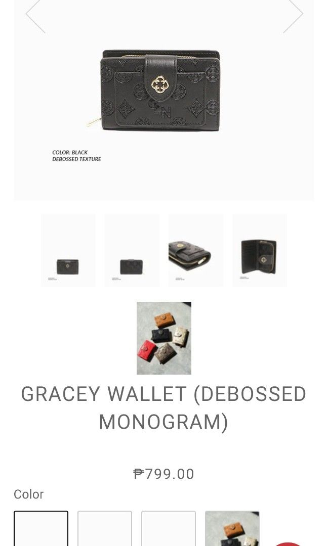 Gracey Wallet (Debossed Monogram) – CLN
