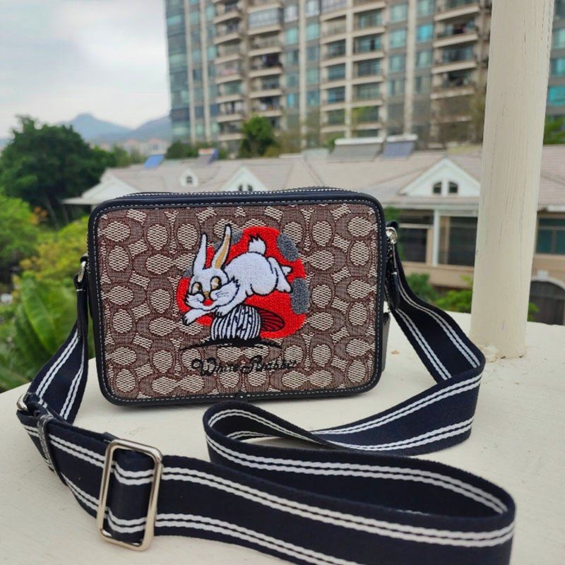 Coach x White Rabbit Messenger Sling Bag in Signature Canvas, Men's ...