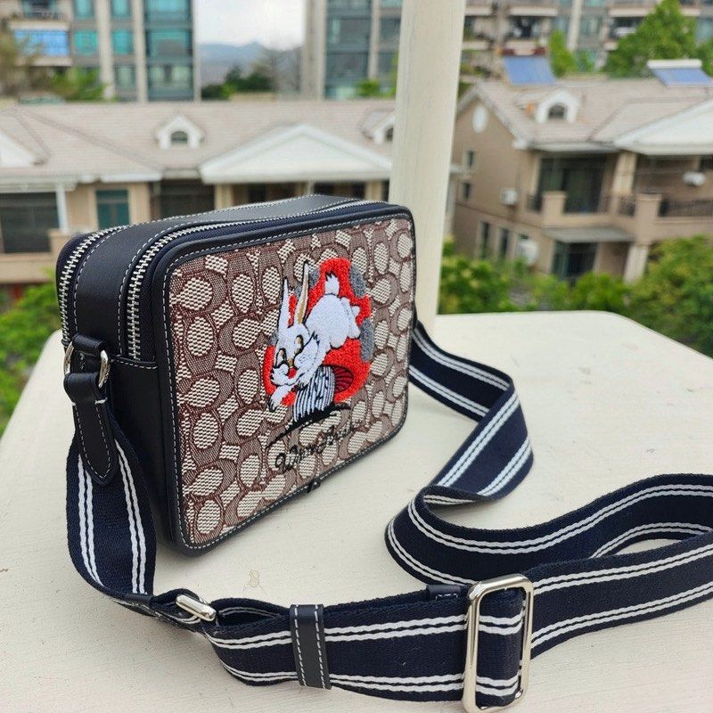 Coach x White Rabbit Messenger Sling Bag in Signature Canvas, Men's ...