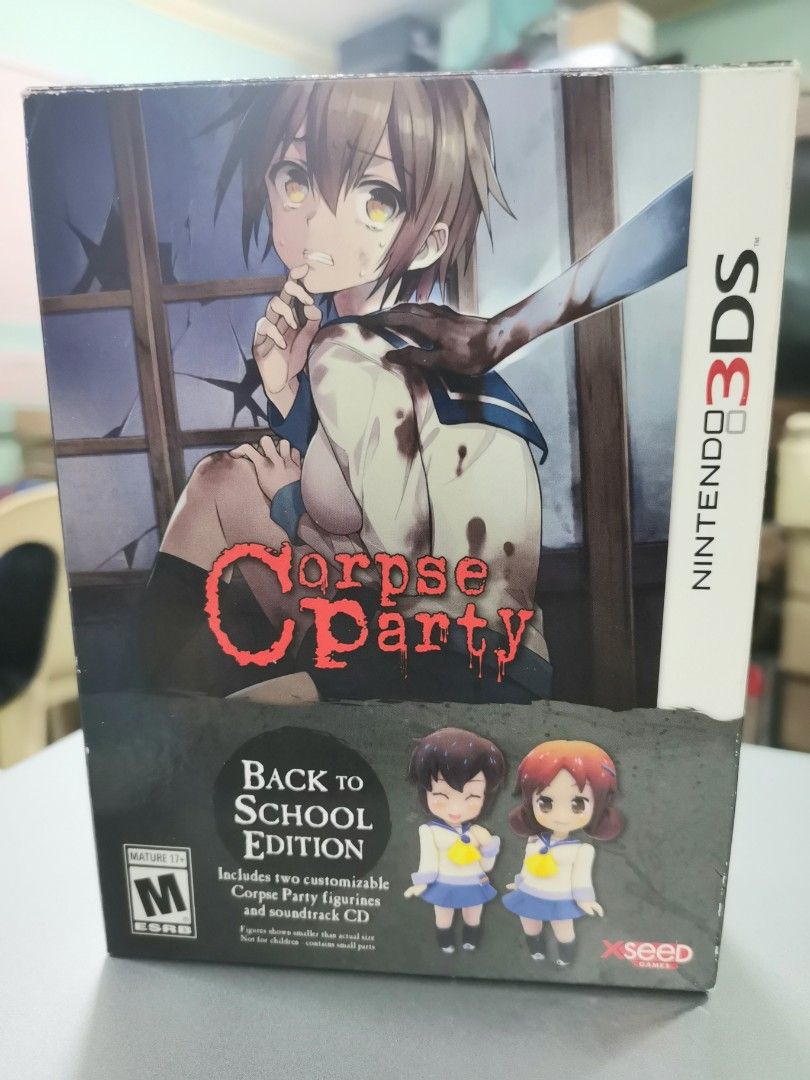 Corpse Party Back to School (Complete) for Nintendo 3DS (Category: Nintendo) located in Mandaluyong City. Submitted by chan.ningtatum (Listing ID 1223658243, Image 1). Description: For Sale! Corpse Party Back to School (CIB) Note: Good Working Condition. Tested Working Shipping via LBC, Grab or Lalamove available Meet ups: Megamall, Shangrila or Greenhills Area or other meet ups pagusapan na lang.
