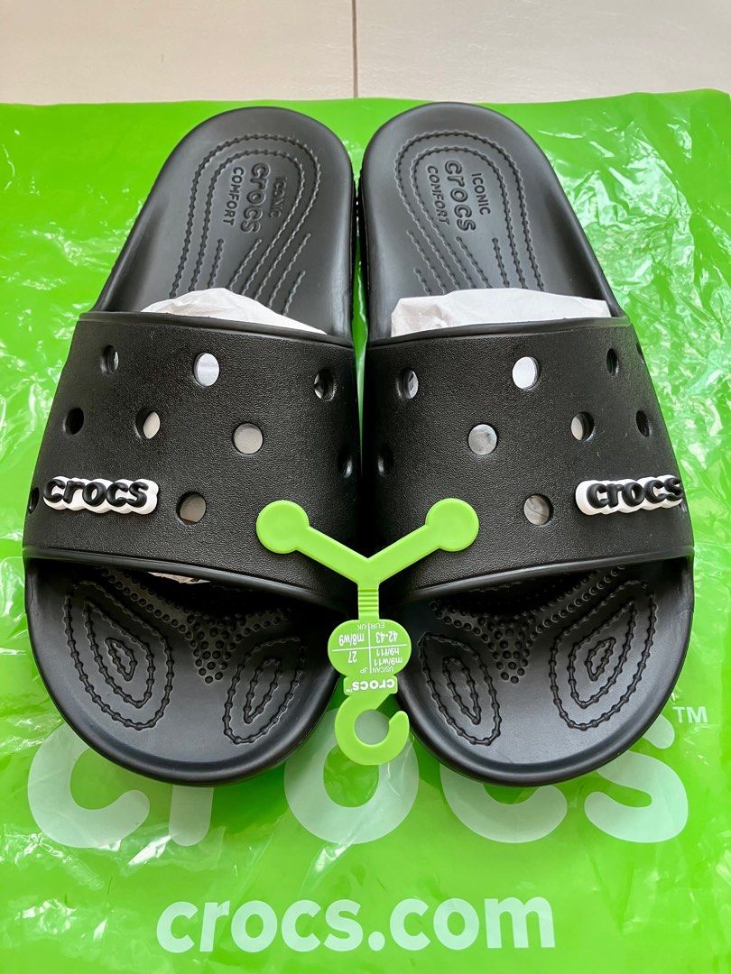 Crocs Slides M9 W11, Men's Fashion, Footwear, Flipflops and Slides on  Carousell