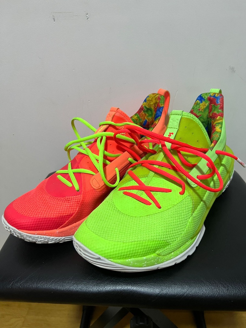 Curry 7 Sour patch mismatch, Men's Fashion, Footwear, Sneakers on Carousell