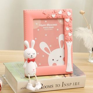 Cute White Rabbit Aesthetic Photo Picture PORTRAIT TF1132 Random Color