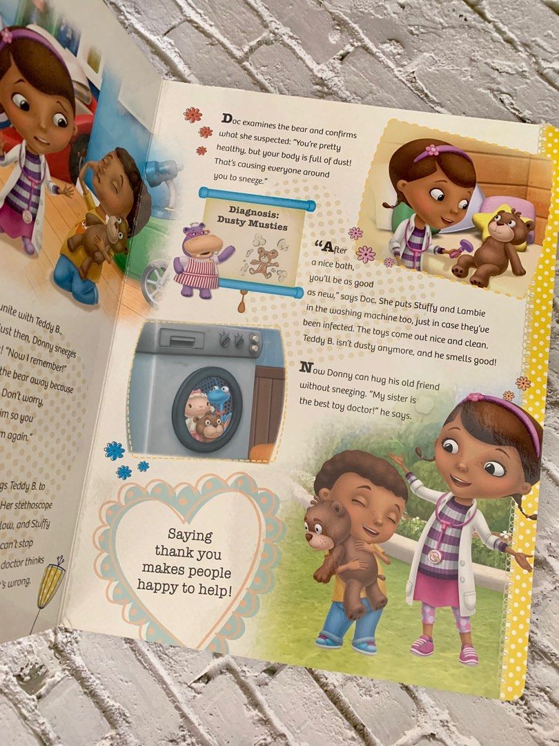 Doc Mcstuffins (Category: Children's Books) located in Paranaque City. Submitted by shop333 (Listing ID 1223661986, Image 2). Description: Selling this book. It’s in great condition. The book includes three-dimensional figurines of the different characters from the show. You can read and play along with the characters as you teach your little ones valuable lessons from the stories inside..