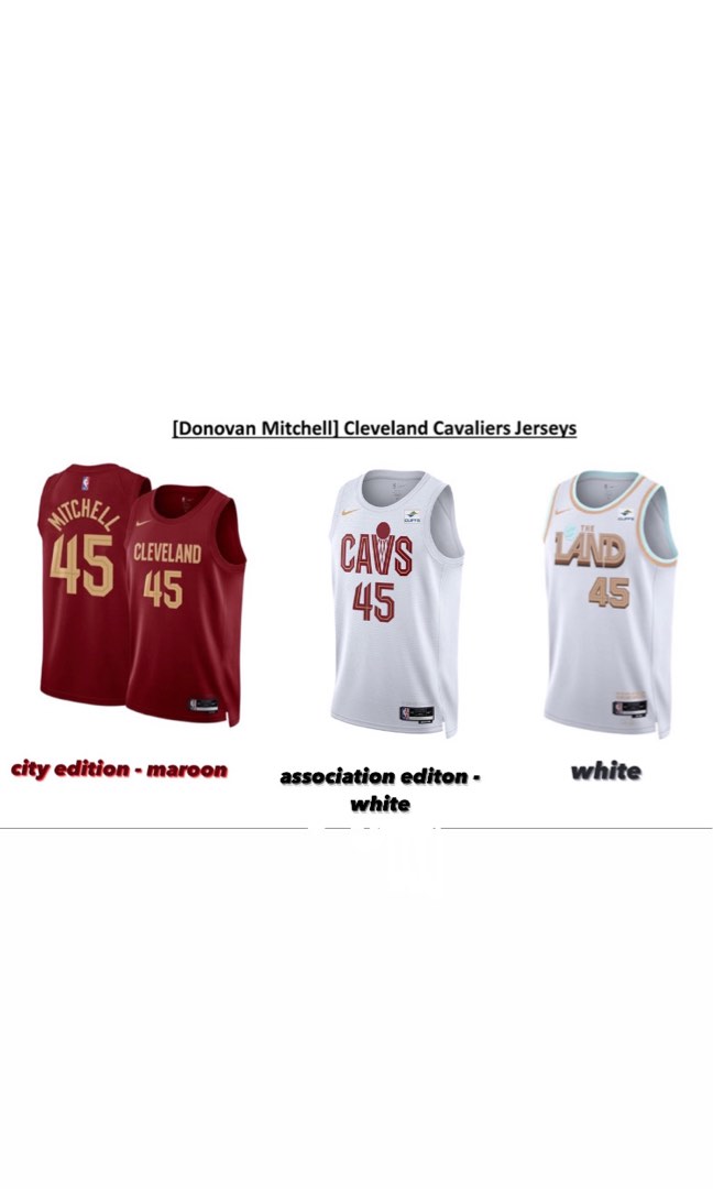 Unisex Nike Donovan Mitchell Burgundy Cleveland Cavaliers Swingman Jersey - Icon Edition