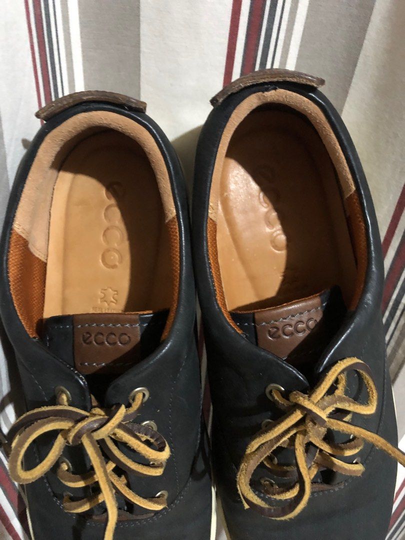 Super Sale ECCO Real Leather Lace Up Shoes Size 46 Men s Fashion