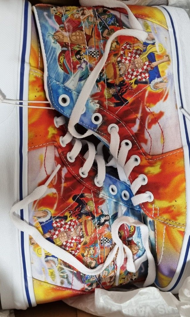 EU 41 Vans X One piece Hi Tops Almost Brand new Men s Fashion Footwear Sneakers on Carousell