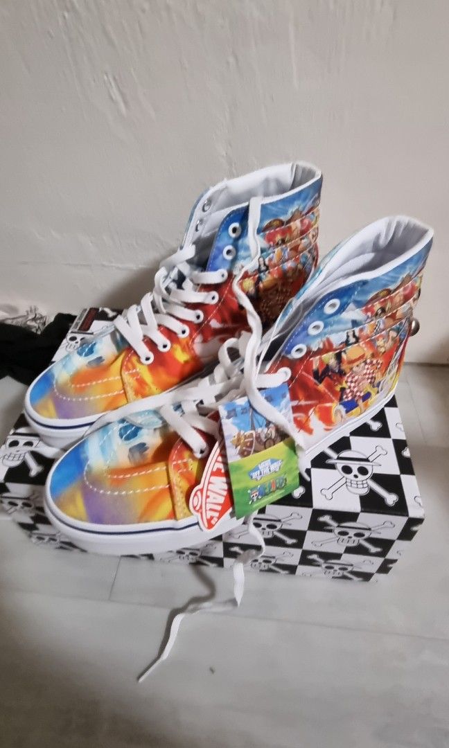EU 41 Vans X One piece Hi Tops Almost Brand new Men s Fashion Footwear Sneakers on Carousell