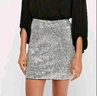 Express sequin skirts and tops
