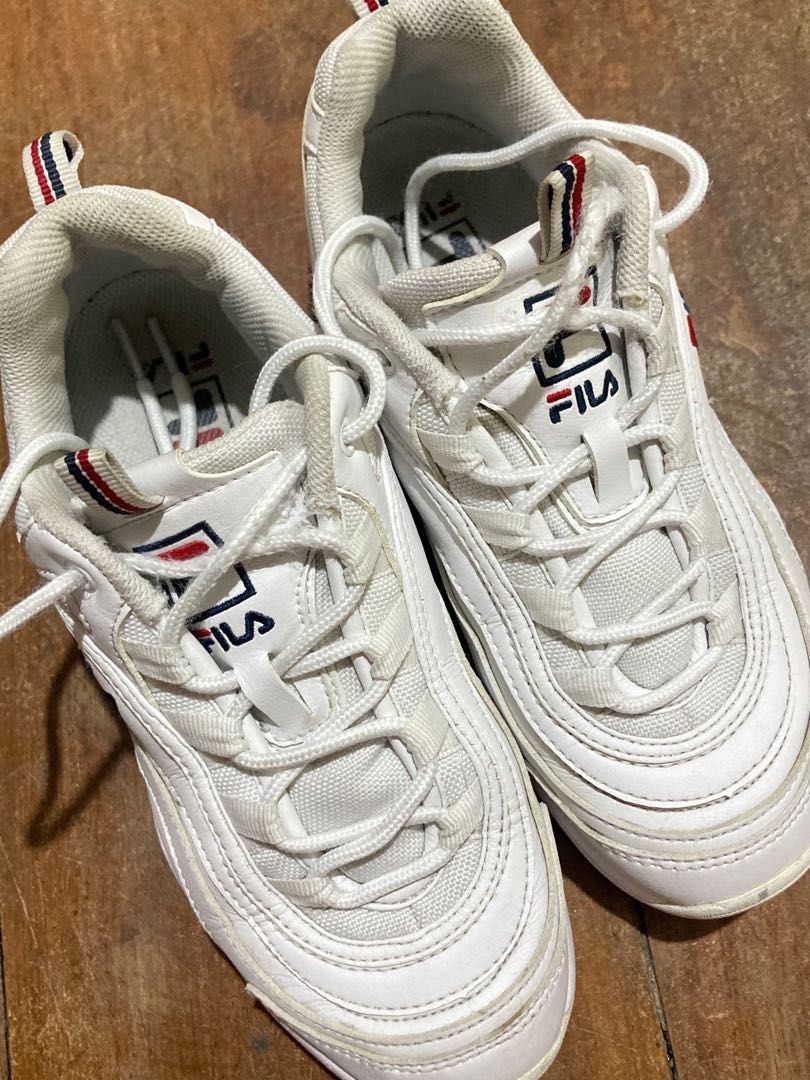 FILA RAY RUNNING SHOES WHITE Women s Fashion Footwear Sneakers
