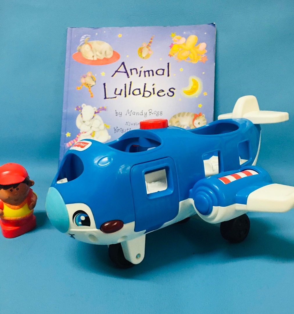Fisher Price Jumbo Musical Adventure Airplane Bundle with Book on Carousell
