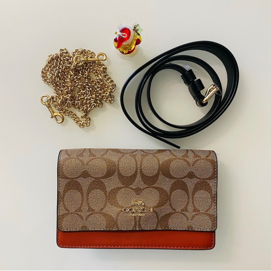 Flap belt bag hot sale in signature canvas