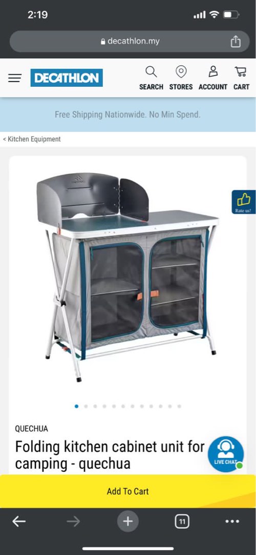 Folding kitchen for camping ( decathlon ), Furniture & Home