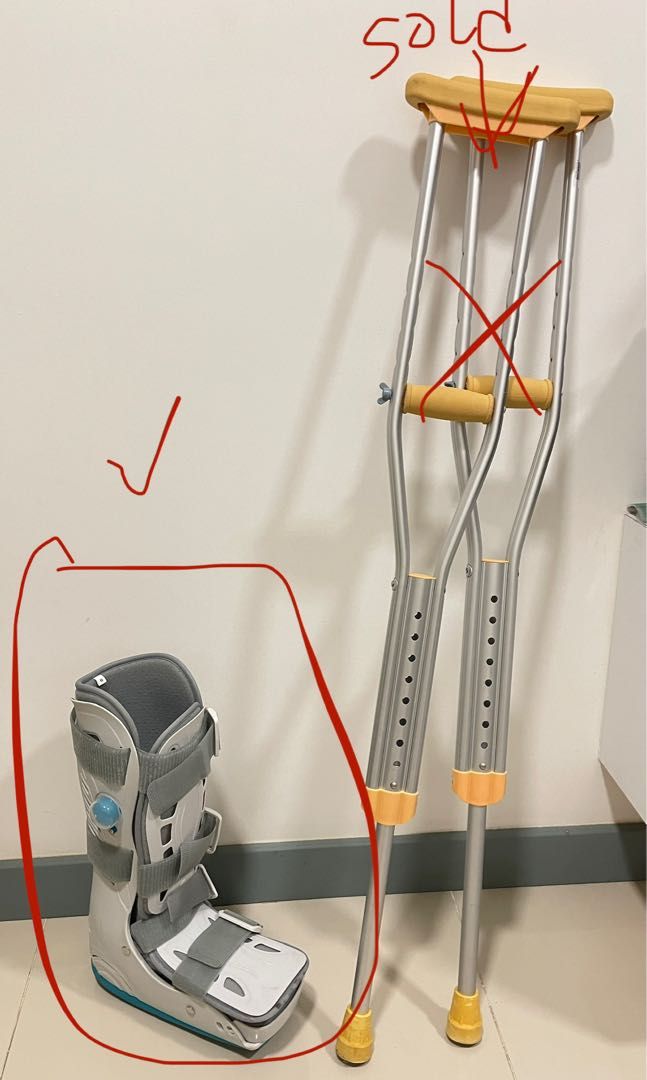 fracture shoes& crutch, Health & Nutrition, Assistive & Rehabilatory