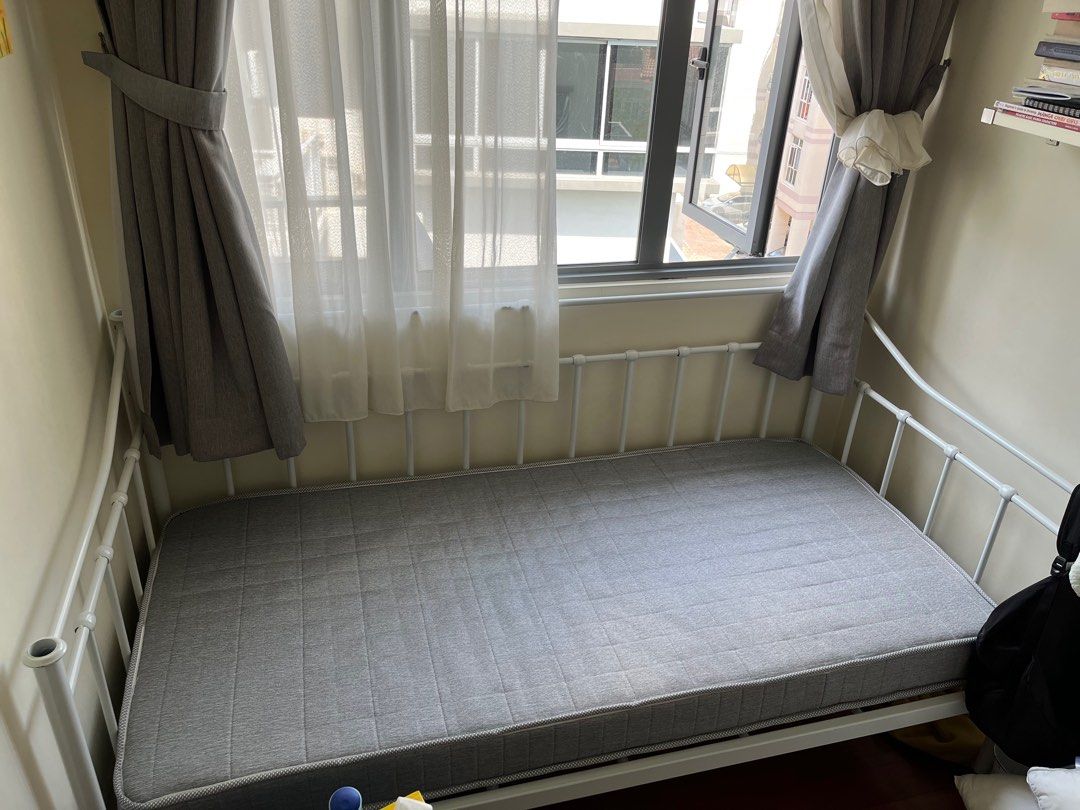 FREE single bed frame & mattress 1 Day only, Furniture & Home Living