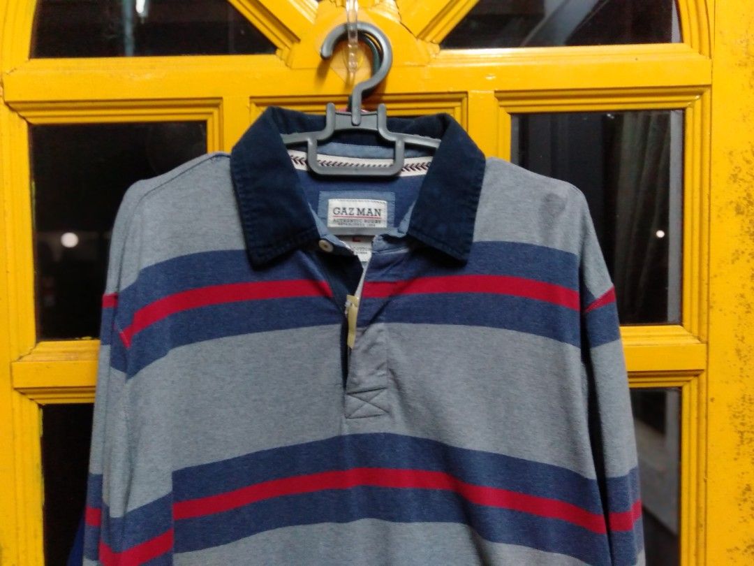 Gazman long 2025 sleeve polo