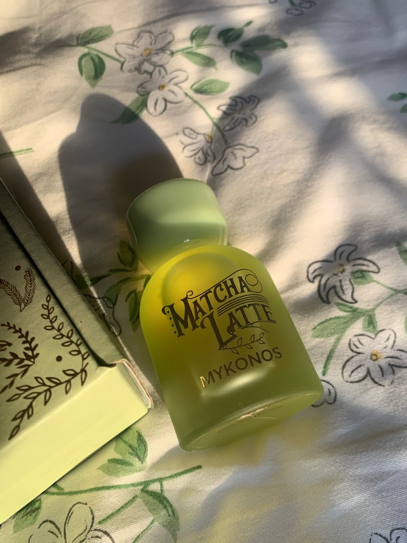 Green Tea Matcha Latte MyKonos Extrait De Parfum, Beauty & Personal Care,  Fragrance & Deodorants on Carousell