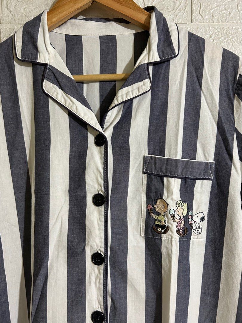 GU by UNIQLO Peanuts Pajama Top on Carousell