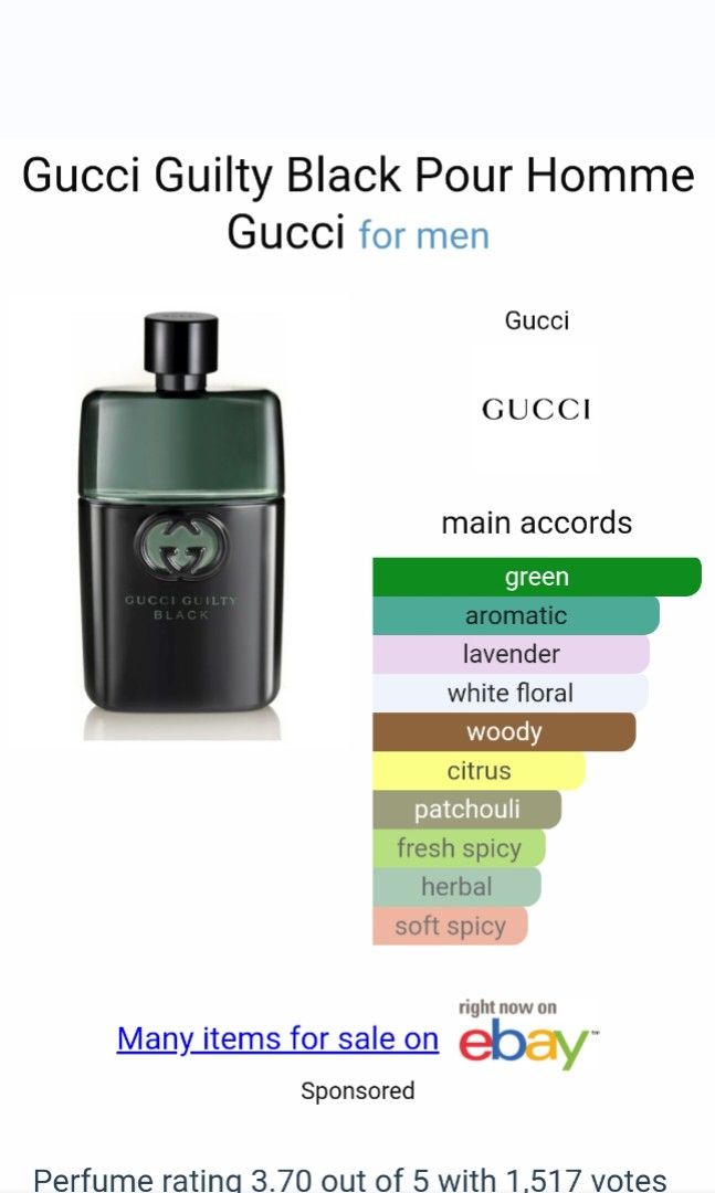 Gucci Guilty Black Pour Homme Travel Size 50ml by GUCCI Original Tester Eropa NEW Kesehatan Kecantikan Parfum Kuku Lainnya di Carousell