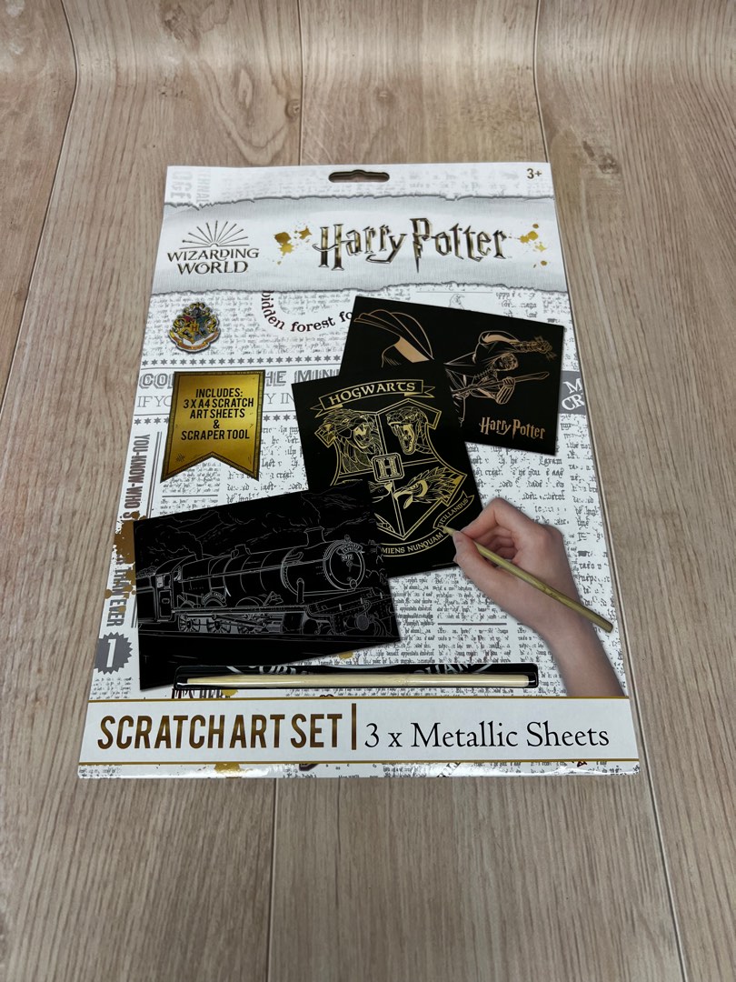 Harry Potter Scratch Art Set, 興趣及遊戲, 手作＆自家設計, 其他 Carousell
