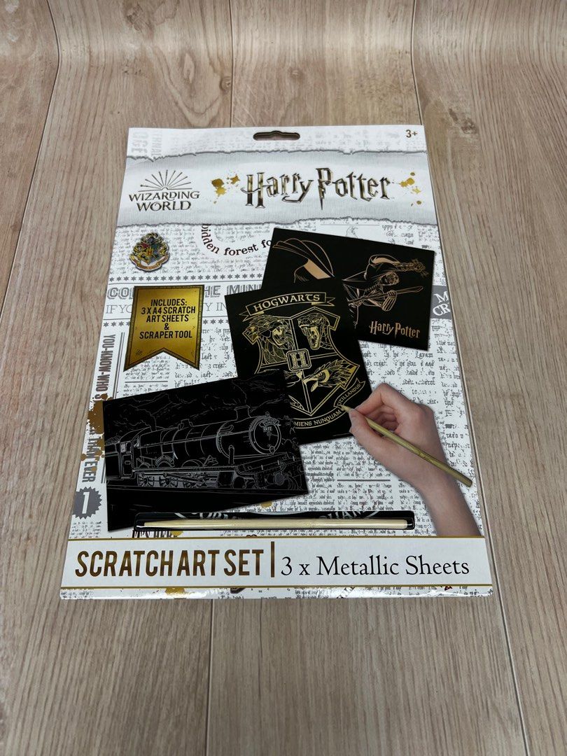 Harry Potter Scratch Art Set, 興趣及遊戲, 手作＆自家設計, 其他 Carousell