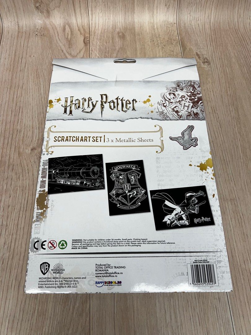 Harry Potter Scratch Art Set, 興趣及遊戲, 手作＆自家設計, 其他 Carousell