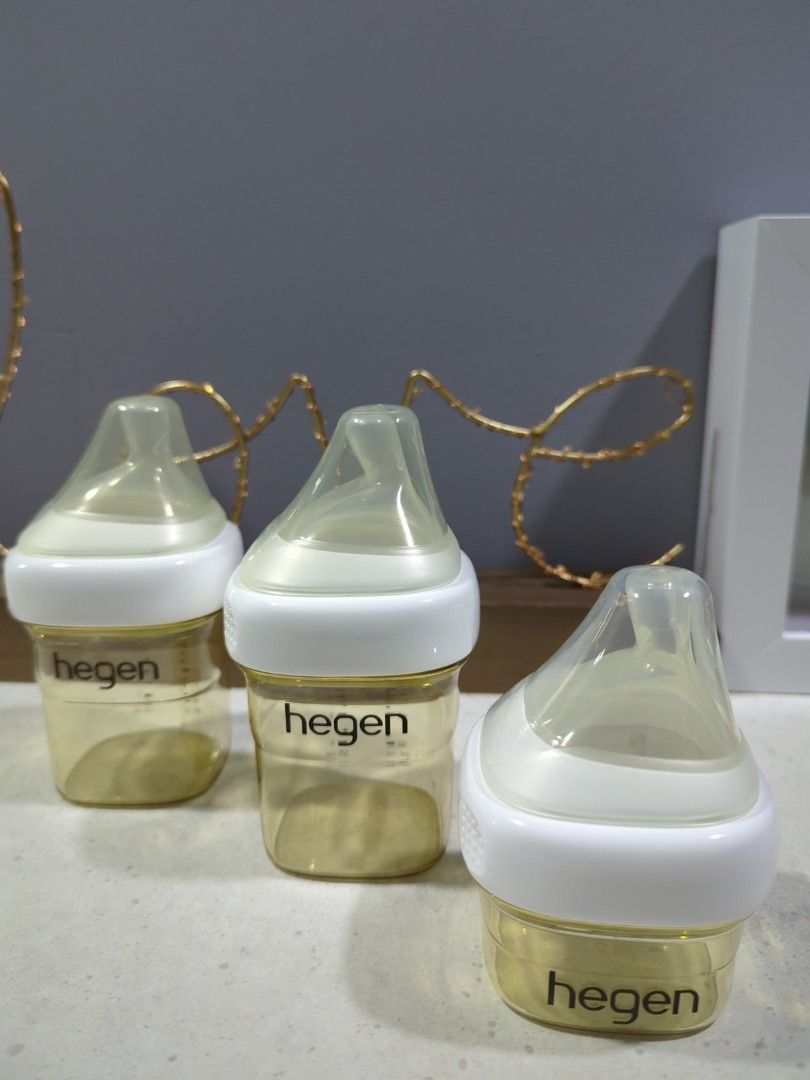 Hegen 0+ and 1+ Teat Bottles, Babies & Kids, Nursing & Feeding, Breastfeeding & Bottle Feeding