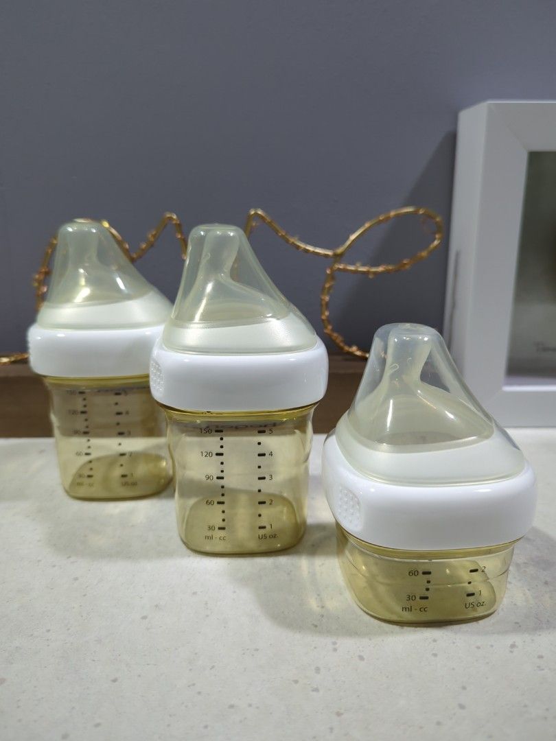 Hegen 0+ and 1+ Teat Bottles, Babies & Kids, Nursing & Feeding, Breastfeeding & Bottle Feeding