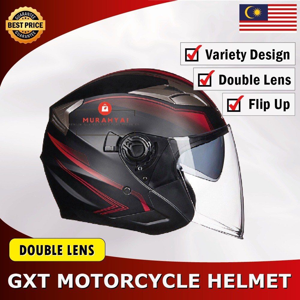 Dual visor open discount face helmet