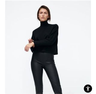 High neck shirt zara